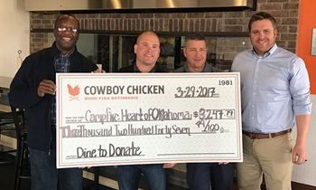 Cowboy Chicken of Oklahoma City Rustles Up Donations for Camp Fire Heart of Oklahoma