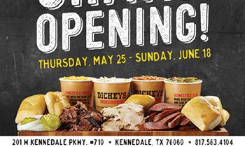 Dickey’s Barbecue Fires Up the Pit in Kennedale, Texas