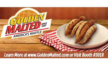 Golden Malted, the World’s Largest Distributor of Waffle Mix and Irons since 1937, will be debuting new Frozen Waffles & More in Booth #3018 at the 2017 NRA Show
