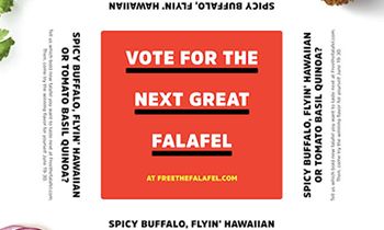 LRXD and Garbanzo to “Free the Falafel” in Restaurant’s Recipe Promo