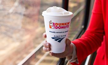 Dunkin’ Donuts and Amtrak Expand Partnership with Hot Coffee Service On Board Amtrak Northeast Regional Trains