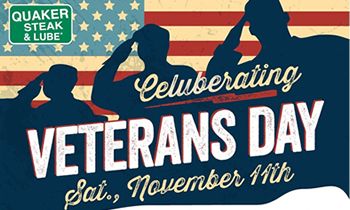 Veterans and Active Duty Military Honored at Quaker Steak & Lube on November 11