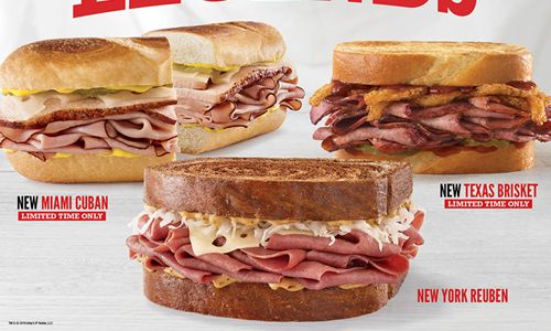 Sandwich Legends Have Arrived at Arby’s – Miami Cuban, Texas Brisket and New York Reuben Honor Sandwich Royalty
