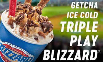 The Dairy Queen System Hits a Homerun with New Baseball Inspired Blizzard Treat in Home Team Cities on Opening Day