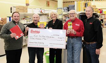 Freddy’s Donates $15,000 to Kids in Need Foundation