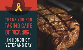 Black Angus Steakhouse Honors Veterans with an All-American Steak Plate for Just $9.99
