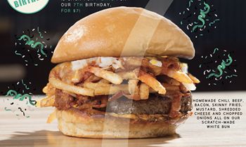 Grub Announces Weeklong Return of OMG Burger to Celebrate 7 Year Anniversary