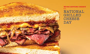 Half-Price Grilled Cheese Sandwiches at Arooga’s April 12th For National Grilled Cheese Day