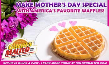 Make Mother’s Day Special with Golden Malted Waffles