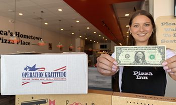 Pizza Inn Hosts Donation Drive for National Military Appreciation Month