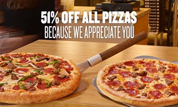 Better Than Half Off: Toppers Pizza Celebrates Customer Appreciation Days with 51 Percent Off Deal