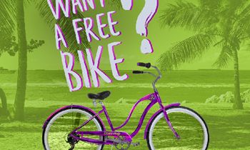 Help Save the Rainforest & Enter to Win a Custom Purple Beach Cruiser at Juice It Up!