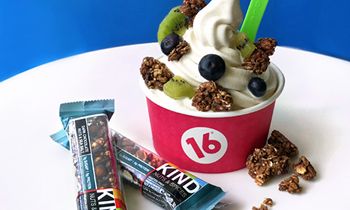 16 Handles Partners with KIND for New Toppings to Pair with Their New Vegan Soft Serves
