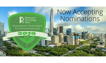 Restaurant Technology News Announces the Launch of the Restaurateurs’ Choice Award for Environmental Good