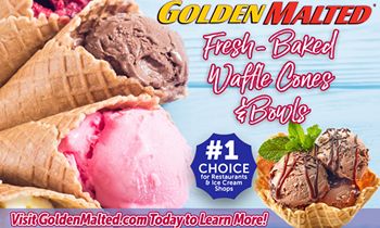 Add Fresh Baked Waffle Cones and Bowls to Your Menu – Golden Malted Makes it Easy
