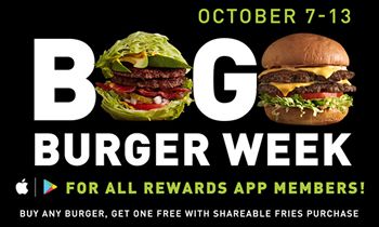MOOYAH Burgers, Fries & Shakes Is Celebrating BOGO Burger Week from October 7 to 13, 2019 at Participating Locations