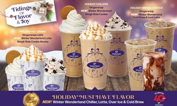 Gloria Jean’s Coffees’ Holiday Menu Will Have Guests Walking in a Winter Wonderland!