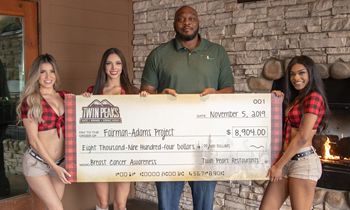 Twin Peaks Donates Nearly $9,000 to Fairman Adams Project