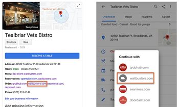 Waitbuster Dining Announces Online Ordering Integration with Google Search and Maps