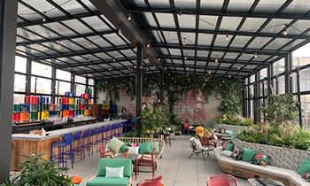 Roll-A-Cover’s Retractable Enclosures Transform the Outdoor Spaces at Moxy East Village