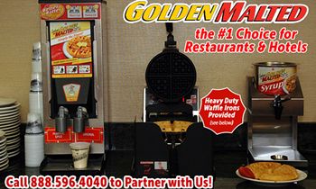 Serve America’s Favorite Waffles with Golden Malted – #1 Waffle for Restaurants & Hotels