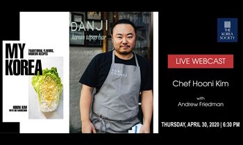 Renowned Korean Chef to Discuss New Book on Free Live Webcast