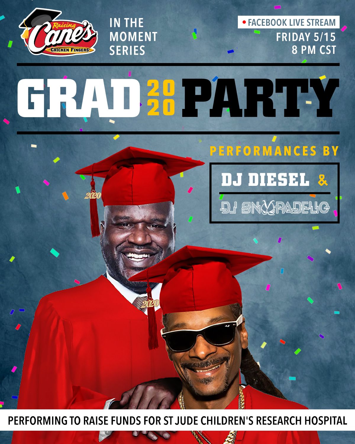 Raising Cane’s Teams Up with Snoop Dogg, Shaq, NFL Stars to Celebrate Graduating Seniors Nationwide