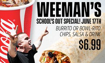 Weeman Celebrates With Chronic Tacos for a School’s Out Special