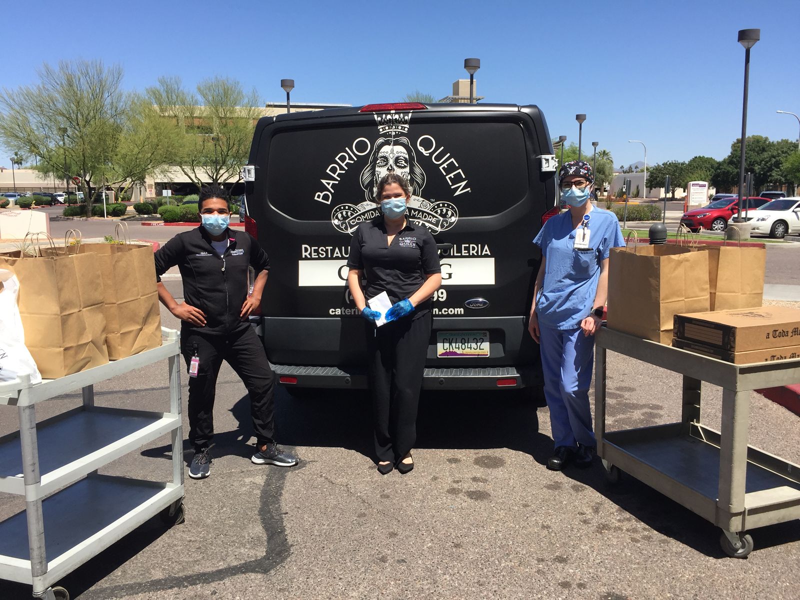 Barrio Queen Continues Helping Amid Pandemic by Donating More Than 400+ Meals at State Farm Stadium Barrio Queen Continues Helping Amid Pandemic by Donating More Than 400+ Meals at State Farm Stadium