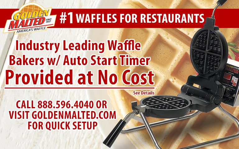 #1 Waffles for Restaurants - Golden Malted Provides Waffle Irons at Set Up #1 Waffles for Restaurants - Golden Malted Provides Waffle Irons at Set Up