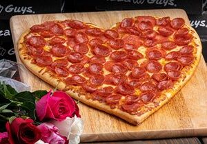 Pizza Guys Celebrates Valentine’s Day With Heart-Shaped Pizzas