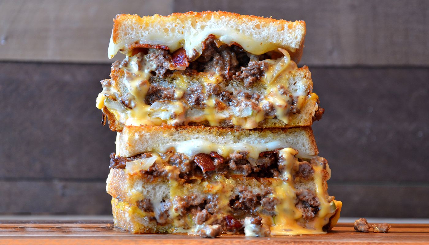 Kings Family Restaurant Double Burger Grilled Cheese New Gourmet Grilled Cheese Sandwiches are available at Kings Family Restaurant!