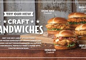 Slim Chickens Launches Craft Sandwiches Systemwide