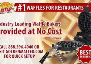 #1 Waffles for Restaurants – Waffle Irons Provided at No Cost with Golden Malted