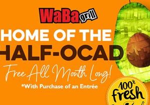 WaBa Grill Offering Free Avocado With Entrée Purchase in May in Partnership With the Avocados From Mexico Brand