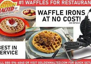 #1 Waffles for Restaurants – Golden Malted Provides Waffle Irons at Set Up