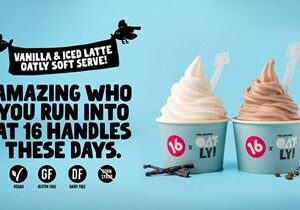 16 Handles and Oatly Collaborate to Launch 2 Exclusive Oatmilk Soft Serve Flavors this Summer