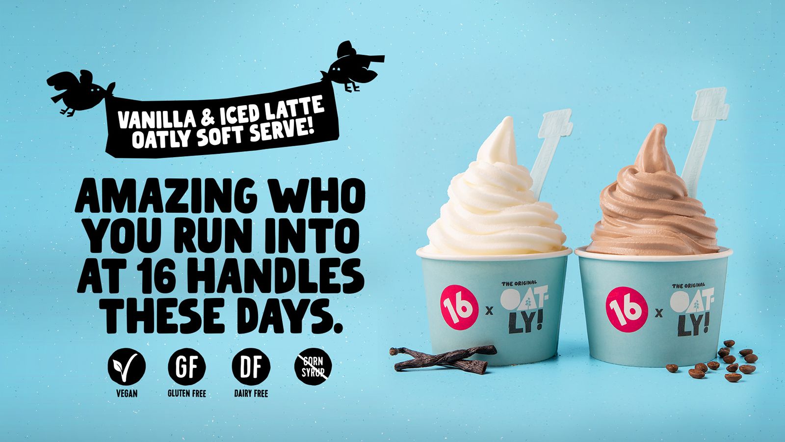 16 Handles and Oatly Collaborate to Launch 2 Exclusive Oatmilk Soft Serve Flavors this Summer 16 Handles and Oatly Collaborate to Launch 2 Exclusive Oatmilk Soft Serve Flavors this Summer