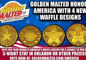 Golden Malted Honors America with 4 New Waffle Designs – Golden Malted is America’s #1 Waffle