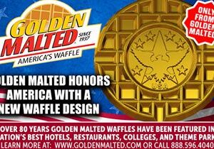 Golden Malted Honors America with a New Waffle Design – Golden Malted is America’s #1 Waffle