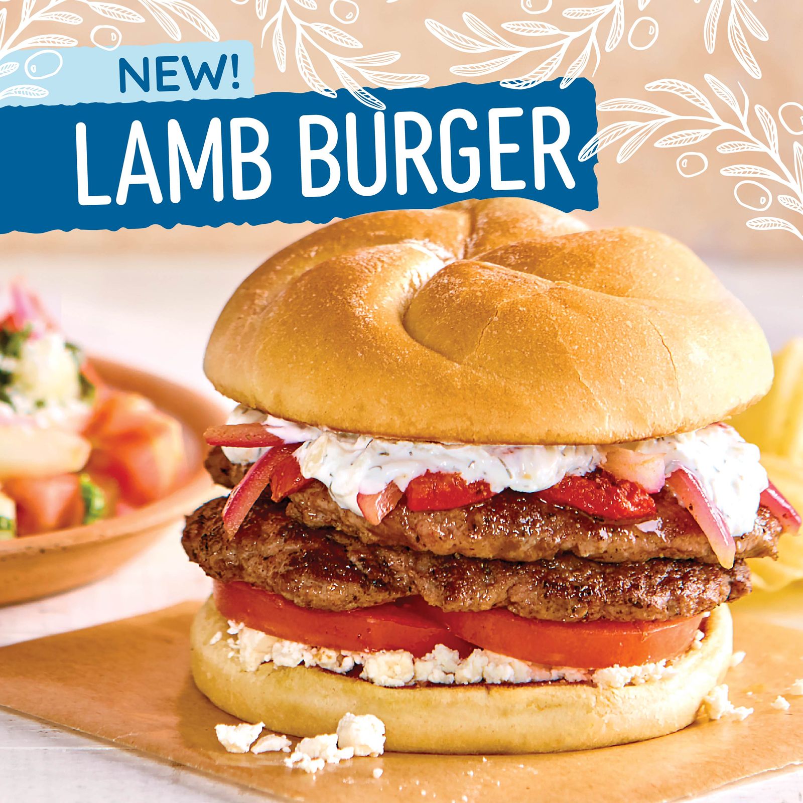 Taziki's Announces New Lamb Burger in Partnership with American Lamb Taziki's Announces New Lamb Burger in Partnership with American Lamb