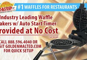 #1 Waffles for Restaurants – Golden Malted Provides Waffle Irons at Set Up