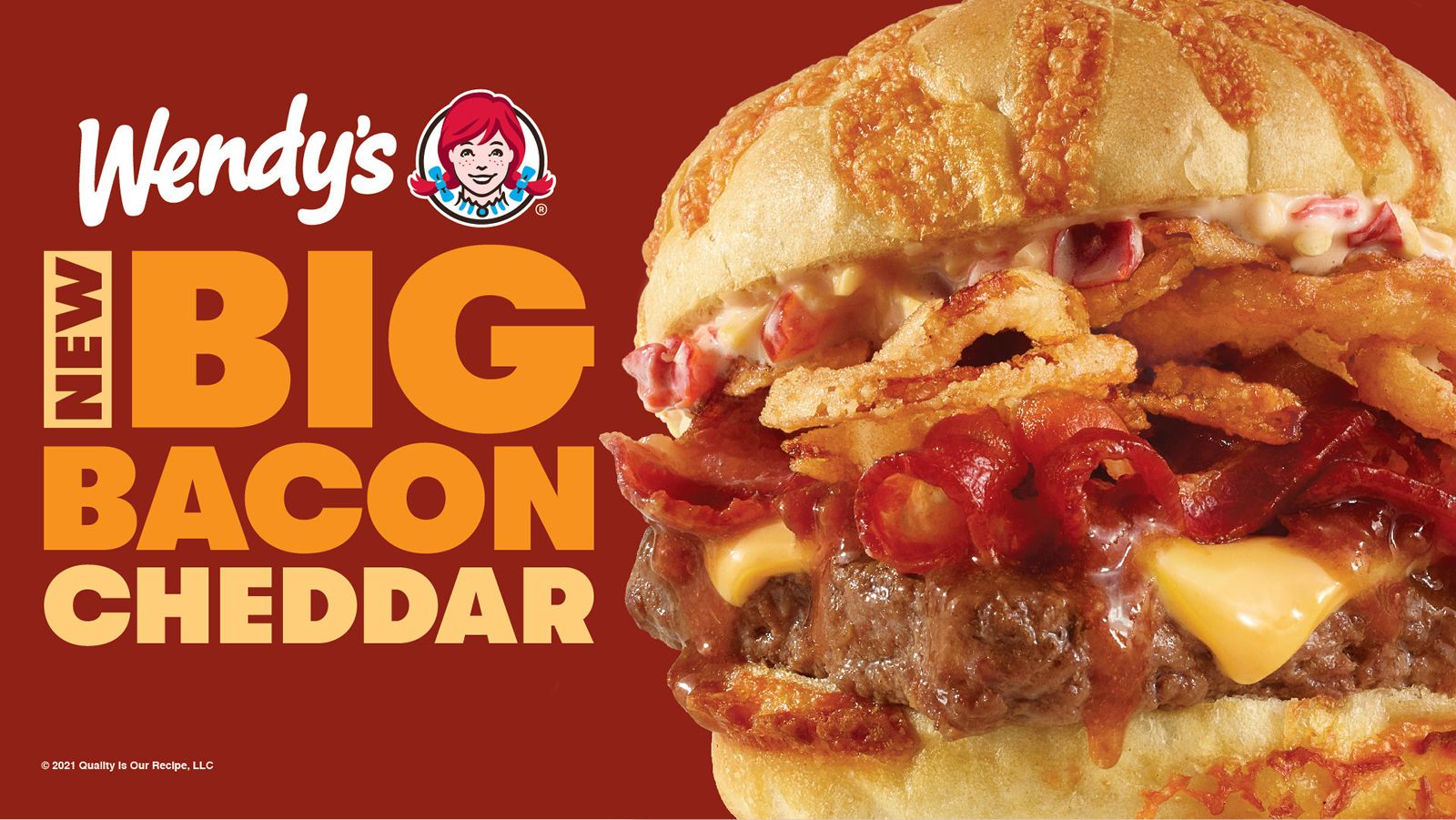 Wendy's Introduces First-of-Its-Kind Big Bacon Cheddar Cheeseburger, Yes Really Wendy's Introduces First-of-Its-Kind Big Bacon Cheddar Cheeseburger, Yes Really