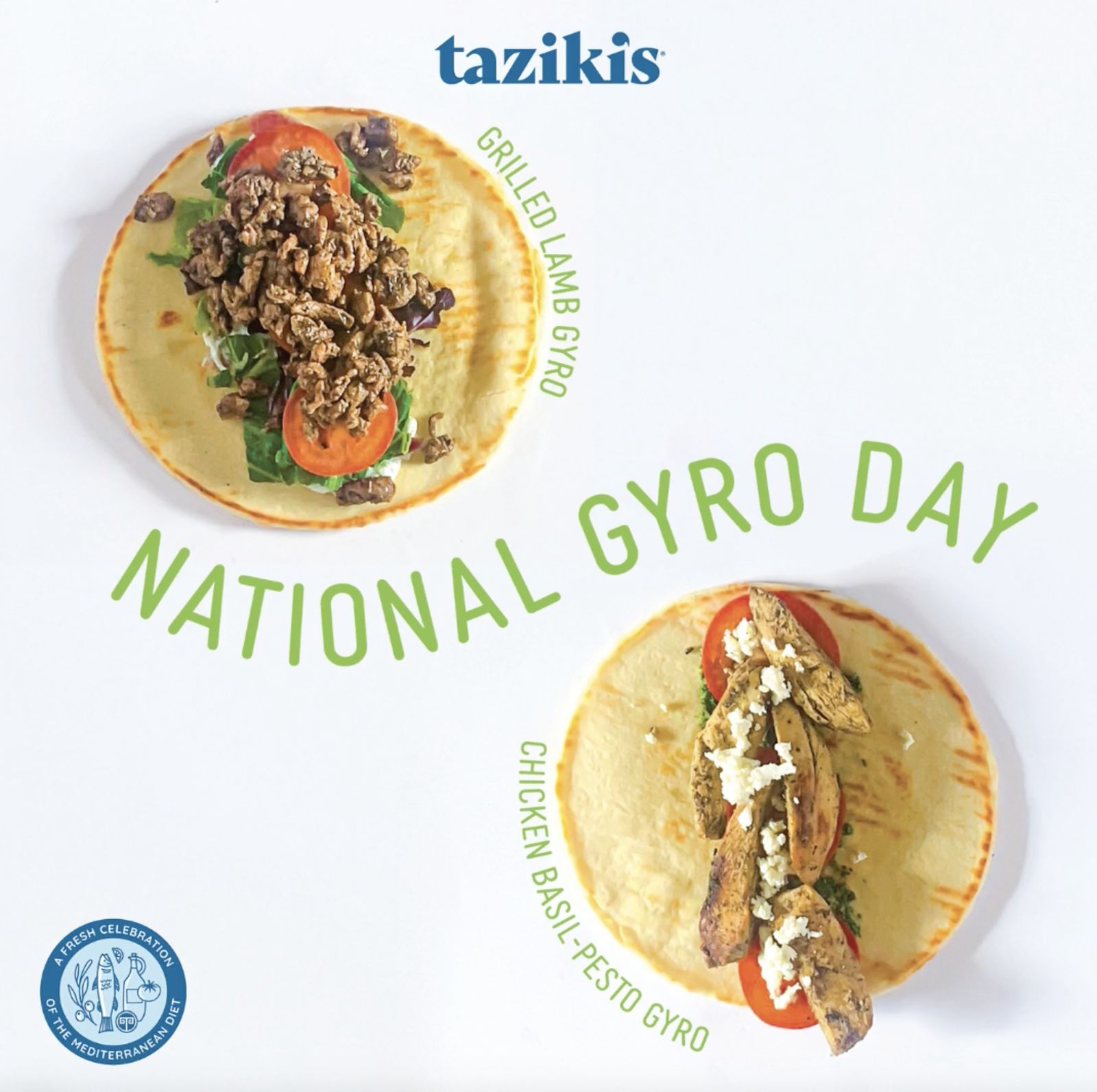 Taziki's Mediterranean Café Celebrates National Gyro Day by Encouraging Customers to Vote by Placing Orders Taziki's Mediterranean Café Celebrates National Gyro Day by Encouraging Customers to Vote by Placing Orders