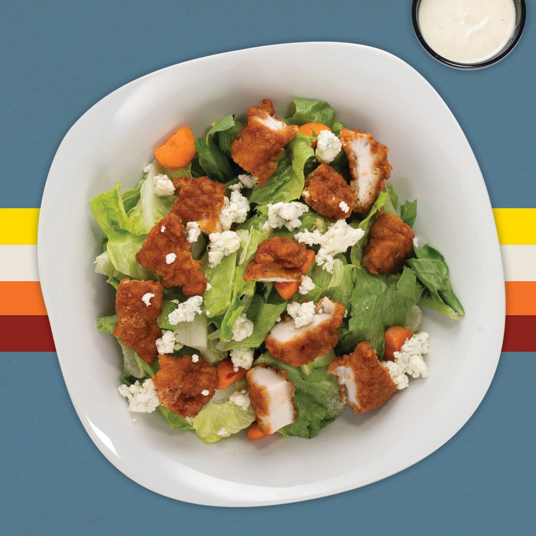 Wing Boss Buffalo Chicken Salad Wing Boss Cranks Up the Heat with New Buffalo Seasoned Menu Items