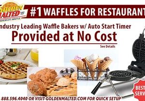 Add America’s #1 Waffles to Your Menu – Waffle Irons Provided at No Cost with Golden Malted