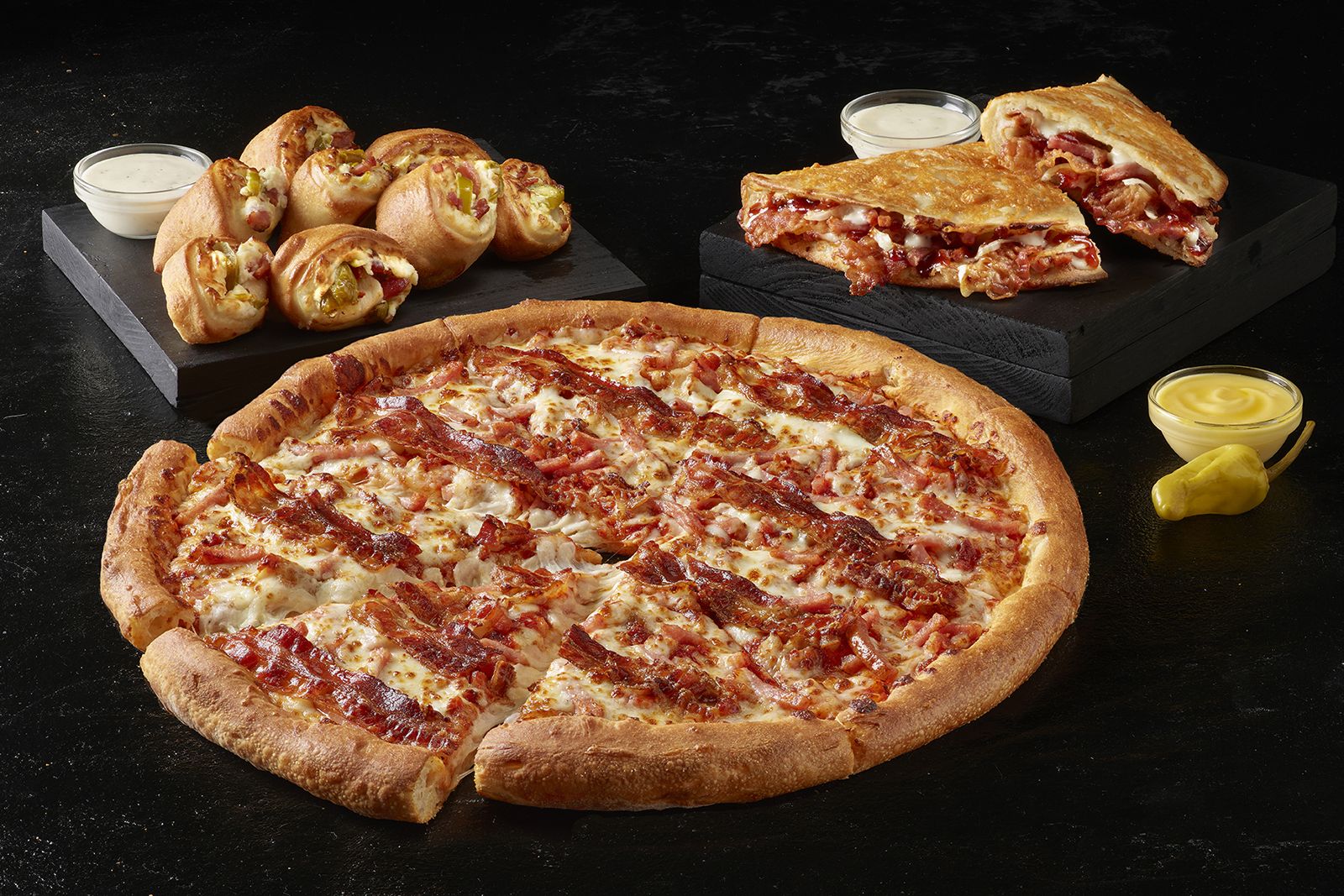 BaconMania Arrives at Papa John's With Sizzling New Trio of Menu Favorites BaconMania Arrives at Papa John's With Sizzling New Trio of Menu Favorites