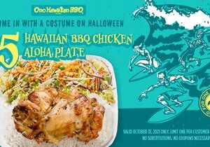 Ono Hawaiian BBQ Offers $5 Meal Deal for Customers in Costume on Halloween