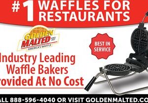 Add America’s #1 Waffles to Your Menu – Waffle Irons Provided at No Cost with Golden Malted
