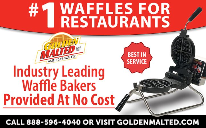 Add America's #1 Waffles to Your Menu - Waffle Irons Provided at No Cost with Golden Malted Add America's #1 Waffles to Your Menu - Waffle Irons Provided at No Cost with Golden Malted